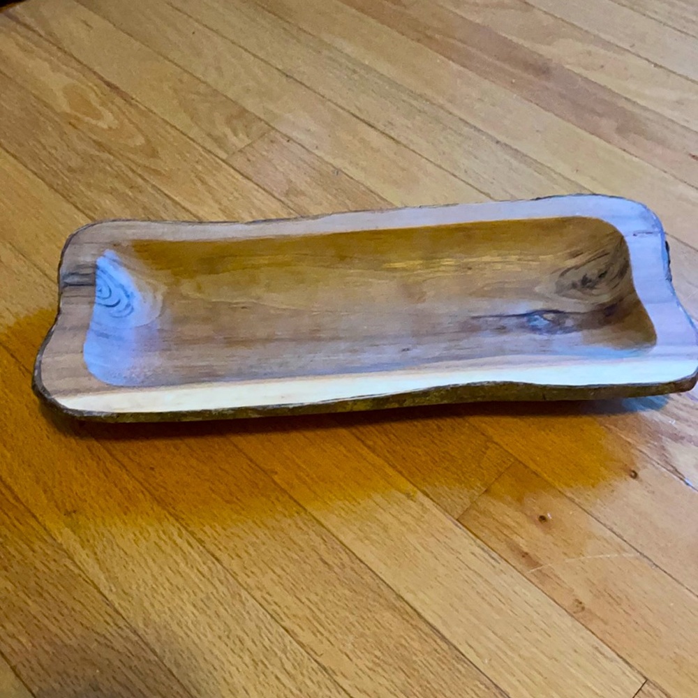 wood primitive decorative plate